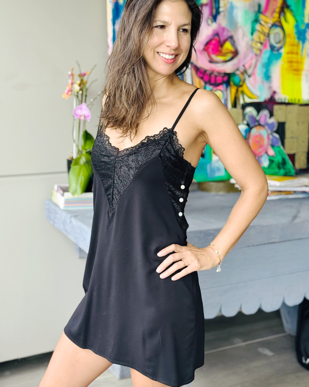 Camisa Encaje Negra