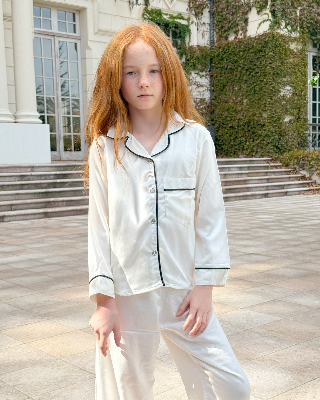 Mini Pijama Clásico Blanco - 8