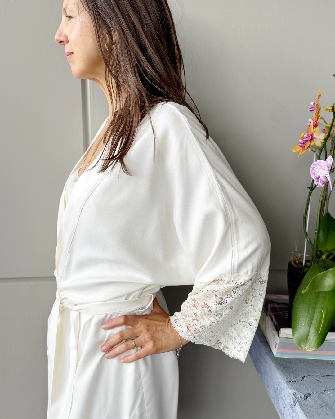 Bata Encaje Blanco