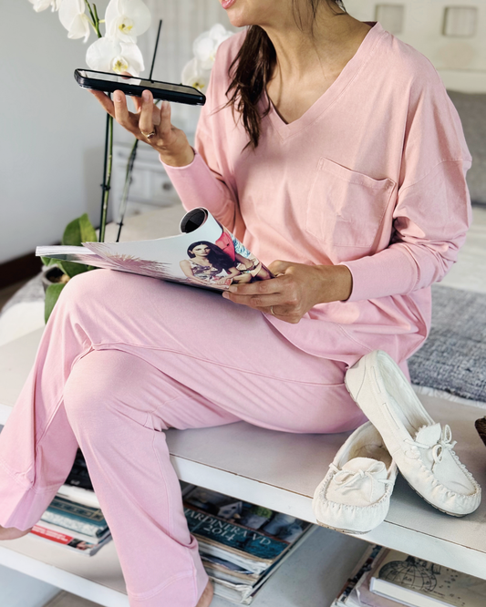 Pijama Jersey Rosado